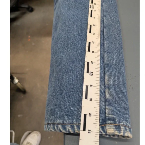 Cabelas Fleece Lined Jeans Mens 36 X-Long Blue Denim Insulated Work Pants - Picture 13 of 13